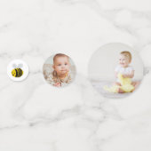 Sweet Little Honey Bee 1st誕生日パーティー写真 コンフェッティ (裏面)