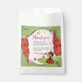 Sweet Little Lady Ladybug ベビーシャワーの御礼 フェイバーバッグ (正面)