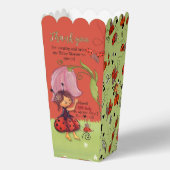 Sweet Little Lady Ladybug Garden Popcorn Favor Box フェイバーボックス (正面)