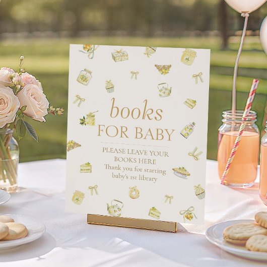 Sweet Little Lemon Baby Shower Books For Baby ポスター