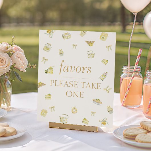 Sweet Little Lemon Baby Shower Favors ポスター