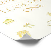 Sweet Little Lemon Baby Shower Favors ポスター (角)