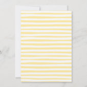 Sweet Little Lemon Pink Coquette Bow Baby Shower 招待状 (裏面)