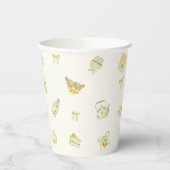 Sweet Little Lemon Watercolor Baby Shower  紙コップ (左)