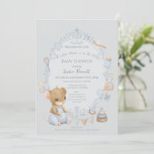 Sweet Little Mouse Baby Shower Invitation 招待状 (スタンド正面)