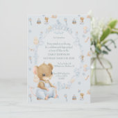 Sweet Little Mouse Baby Shower Invitation 招待状 (スタンド正面)