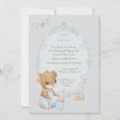 Sweet Little Mouse Baby Shower Invitation 招待状 (正面)