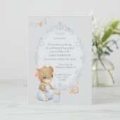 Sweet Little Mouse Baby Shower Invitation 招待状 (スタンド正面)
