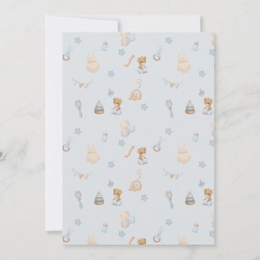 Sweet Little Mouse Baby Shower Invitation 招待状 (裏面)