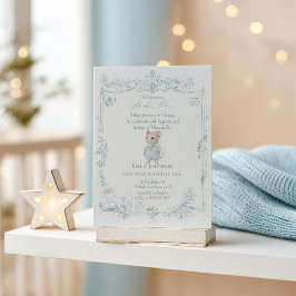 Sweet Little Mouse Baby Shower Invitation 招待状