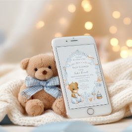 Sweet Little Mouse Baby Shower Invitation 招待状