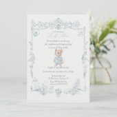 Sweet Little Mouse Baby Shower Invitation 招待状 (スタンド正面)