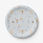 Sweet Little Mouse Baby Shower Paper Plate ペーパープレート (正面)