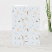 Sweet Little Mouse Birthday 箔グリーティングカード (裏面)