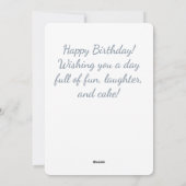 Sweet Little Mouse Birthday Flat Holiday Card シーズンカード (裏面)