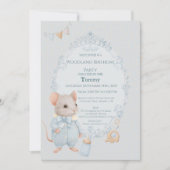 Sweet Little Mouse Birthday Invitation 招待状 (正面)