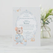 Sweet Little Mouse Birthday Invitation 招待状 (スタンド正面)