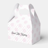 Sweet Little Mystery Pink Polka Dot Favor Box フェイバーボックス (正面サイド)