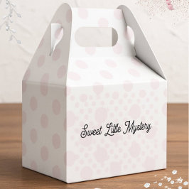 Sweet Little Mystery Pink Polka Dot Favor Box フェイバーボックス