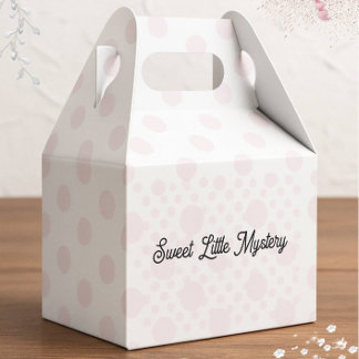 Sweet Little Mystery Pink Polka Dot Favor Box フェイバーボックス