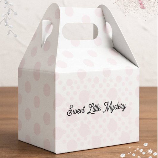 Sweet Little Mystery Pink Polka Dot Favor Box フェイバーボックス