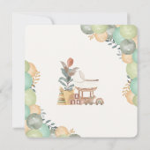 Sweet Little One Baby Shower Card サンキューカード (裏面)