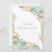 Sweet Little One Baby Shower Invitation 招待状 (裏面)