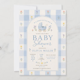 Sweet Little One Floral Baby Shower Invitation 招待状