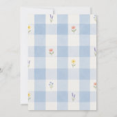Sweet Little One Floral Baby Shower Invitation 招待状 (裏面)