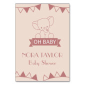 Sweet Little One on the way テーブルナンバー (裏面)