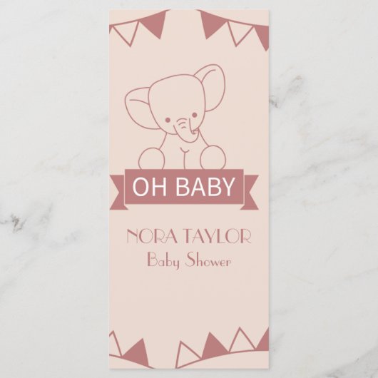 Sweet Little One on the way メニュー (裏面)