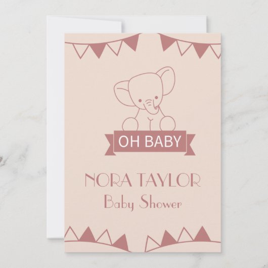 Sweet Little One on the way 招待状 (裏面)