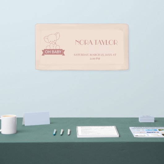 Sweet Little One on the way 横断幕 (トレードショー)