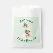 Sweet Little One on the Way Green Baby Shower フェイバーバッグ (正面)