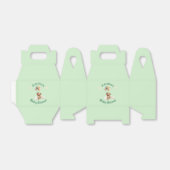 Sweet Little One on the Way Green Baby Shower フェイバーボックス (折り畳みなし)