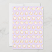 Sweet Little One on the Way Lavender Baby Shower サンキューカード (裏面)