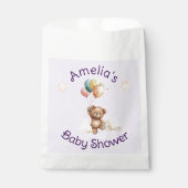 Sweet Little One on the Way Lavender Baby Shower フェイバーバッグ (正面)