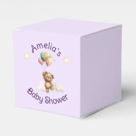Sweet Little One on the Way Lavender Baby Shower フェイバーボックス