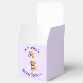 Sweet Little One on the Way Lavender Baby Shower フェイバーボックス (オープン)