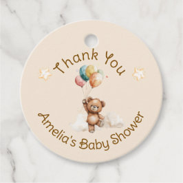 Sweet Little One on the Way Neutral Baby Shower フェイバータグ