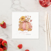 Sweet Little patch pumpkin florals がやってくる スタンダードカクテルナプキン (インサイチュ)