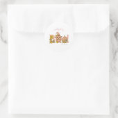 Sweet Little patch pumpkin florals がやってくる ラウンドシール (バッグ)