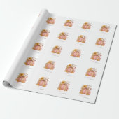 Sweet Little patch pumpkin florals がやってくる ラッピングペーパー (アンロールド)