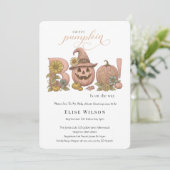 Sweet Little patch pumpkin florals がやってくる 招待状 (スタンド正面)