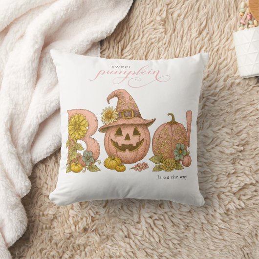 Sweet Little patch pumpkin florals is on the way クッション (ブランケット)