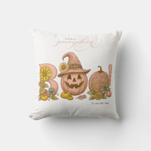 Sweet Little patch pumpkin florals is on the way クッション (正面)