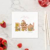 Sweet Little patch pumpkin florals is on the way スタンダードカクテルナプキン (インサイチュ)