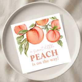 Sweet Little Peach Baby Shower  スタンダードカクテルナプキン