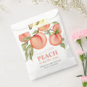 Sweet Little Peach Baby Shower フェイバーバッグ (封をした状態)