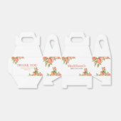 Sweet Little Peach Baby Shower  フェイバーボックス (折り畳みなし)